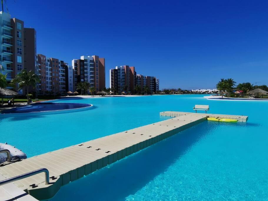 Departamento Con Laguna Artificial Κανκούν Εξωτερικό φωτογραφία