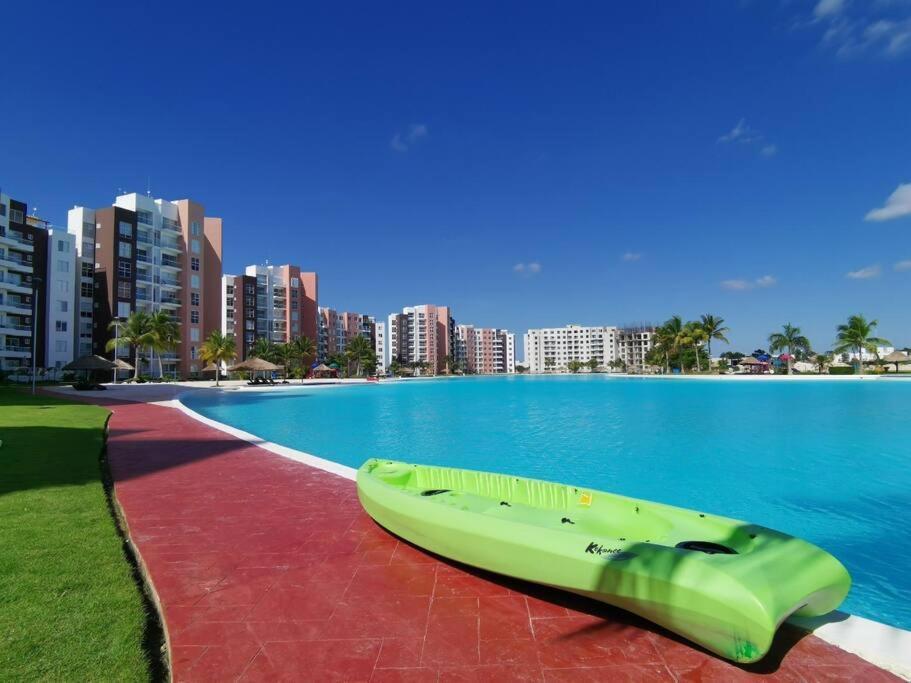 Departamento Con Laguna Artificial Κανκούν Εξωτερικό φωτογραφία