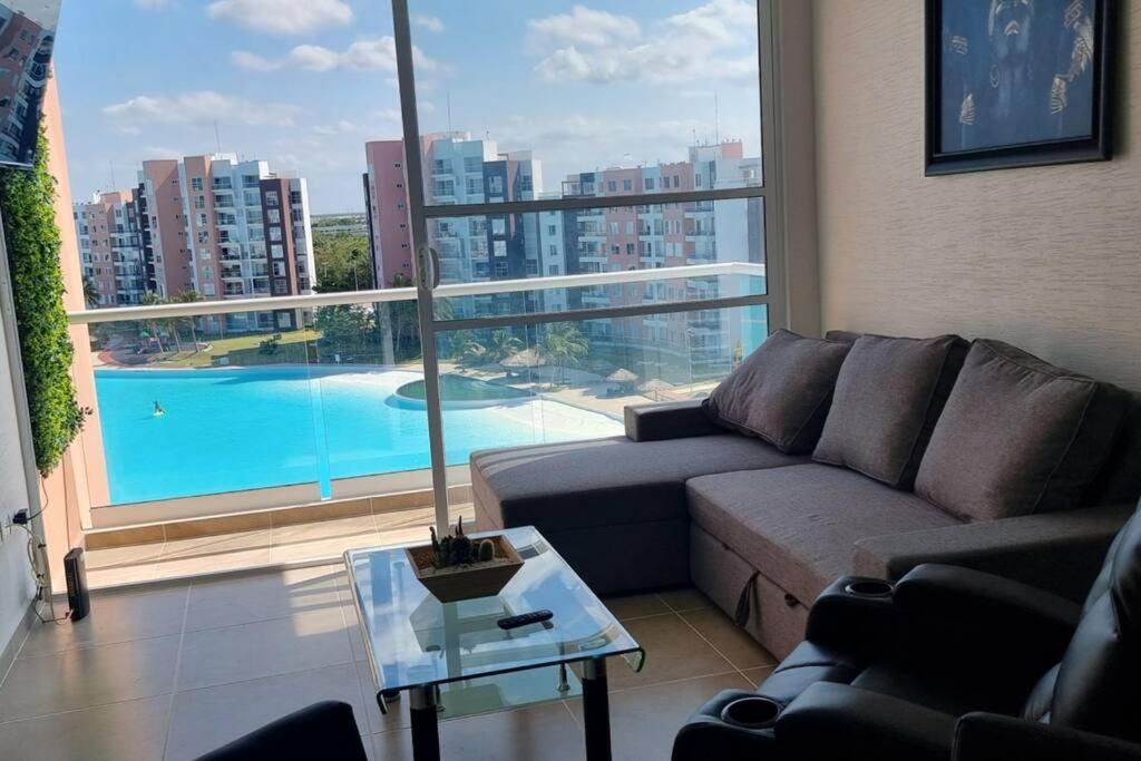 Departamento Con Laguna Artificial Κανκούν Εξωτερικό φωτογραφία