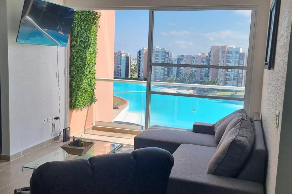 Departamento Con Laguna Artificial Κανκούν Εξωτερικό φωτογραφία